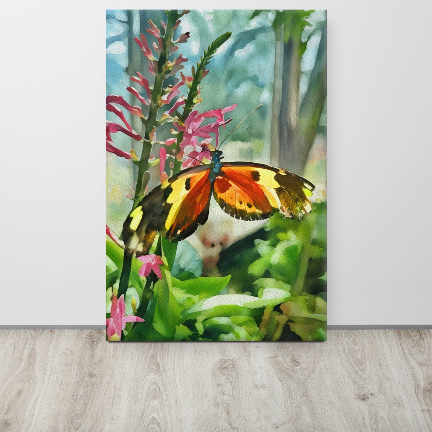 Butterfly Watercolor Canvas Print