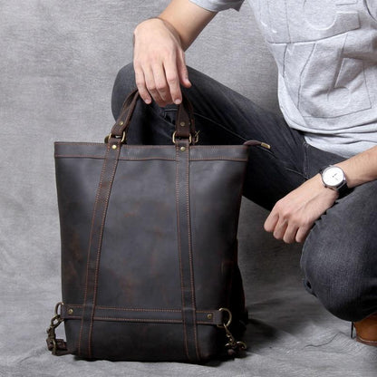 The Icarus | Handmade Vintage Leather Backpack-2