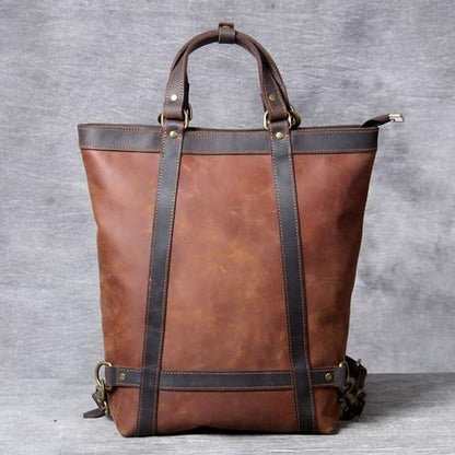 The Icarus | Handmade Vintage Leather Backpack-1