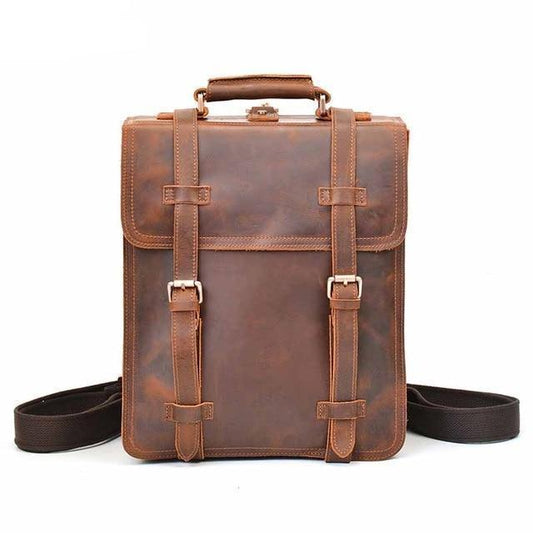 The Garth Backpack | Vintage Leather Backpack-0