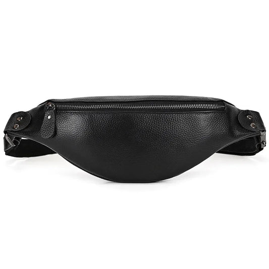 The Walcott Leather Waist Bag | Black Leather Fanny Pack-0