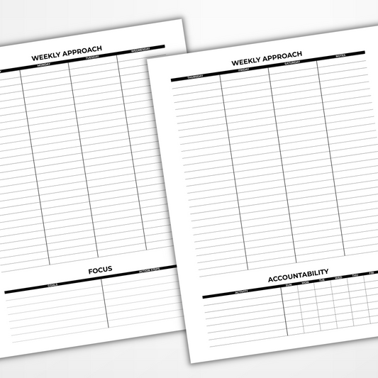Weekly Approach Printable Download